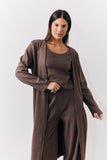 Brushed Rib Maxi Co Ord Cardigan