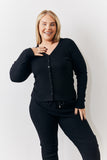 Brushed Rib Co Ord Cardigan