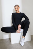 Active Sculpt Ribbed Long Sleeve Crop Top