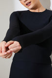 Active Sculpt Ribbed Long Sleeve Crop Top