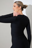 Active Sculpt Ribbed Long Sleeve Crop Top