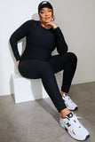 Active Sculpt Ribbed Long Sleeve Crop Top