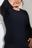 Active Sculpt Ribbed Long Sleeve Crop Top