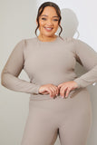 Active Sculpt Ribbed Long Sleeve Crop Top