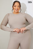 Active Sculpt Ribbed Long Sleeve Crop Top