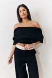 Ultimate Ruffle Bandeau Top