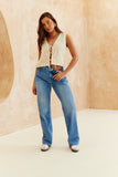 Crochet Tie Front Top