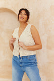 Crochet Tie Front Top