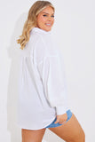 Linen Look Oversized Shirt