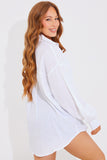 Linen Look Oversized Shirt