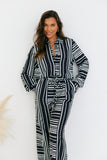 Abstract Stripe Shirt