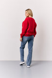 Red St Tropez Embroidered Slogan Sweatshirt