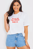 Teach Me The Offside Rule' Slogan T-Shirt