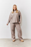 Brushed Rib High Neck Co Ord Top