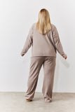 Brushed Rib High Neck Co Ord Top