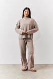 Brushed Rib High Neck Co Ord Top