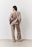 Brushed Rib v Neck Co Ord Top