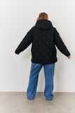 Quilted Boxy Fit Hooded Jacket