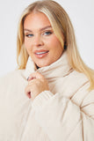 Cord Puffer Coat