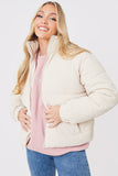 Cord Puffer Coat