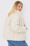 Cord Puffer Coat