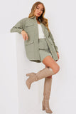 Oversized Utility Cargo Jacket