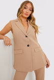 Sleeveless Oversized Blazer