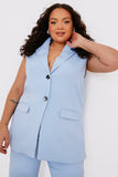 Sleeveless Oversized Blazer