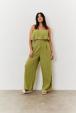 Linen Crop Top