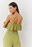 Linen Crop Top