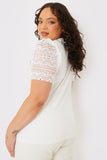 Crochet Sleeve T-Shirt