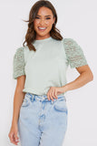 Crochet Sleeve T-Shirt