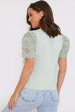 Crochet Sleeve T-Shirt