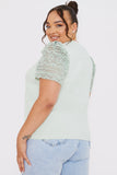 Crochet Sleeve T-Shirt