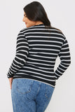 Striped Ribbed Long Sleeve Top