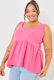 Tie Shoulder Smock Top