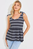 Tie Shoulder Smock Top