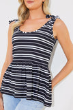 Tie Shoulder Smock Top