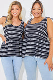 Tie Shoulder Smock Top