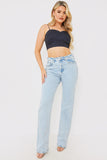 Polka Dot Print Cupped Crop Top