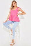 Tie Shoulder Smock Top