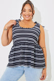 Tie Shoulder Smock Top
