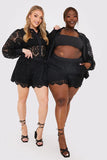 Lace Shorts Co Ord