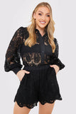 Lace Shorts Co Ord